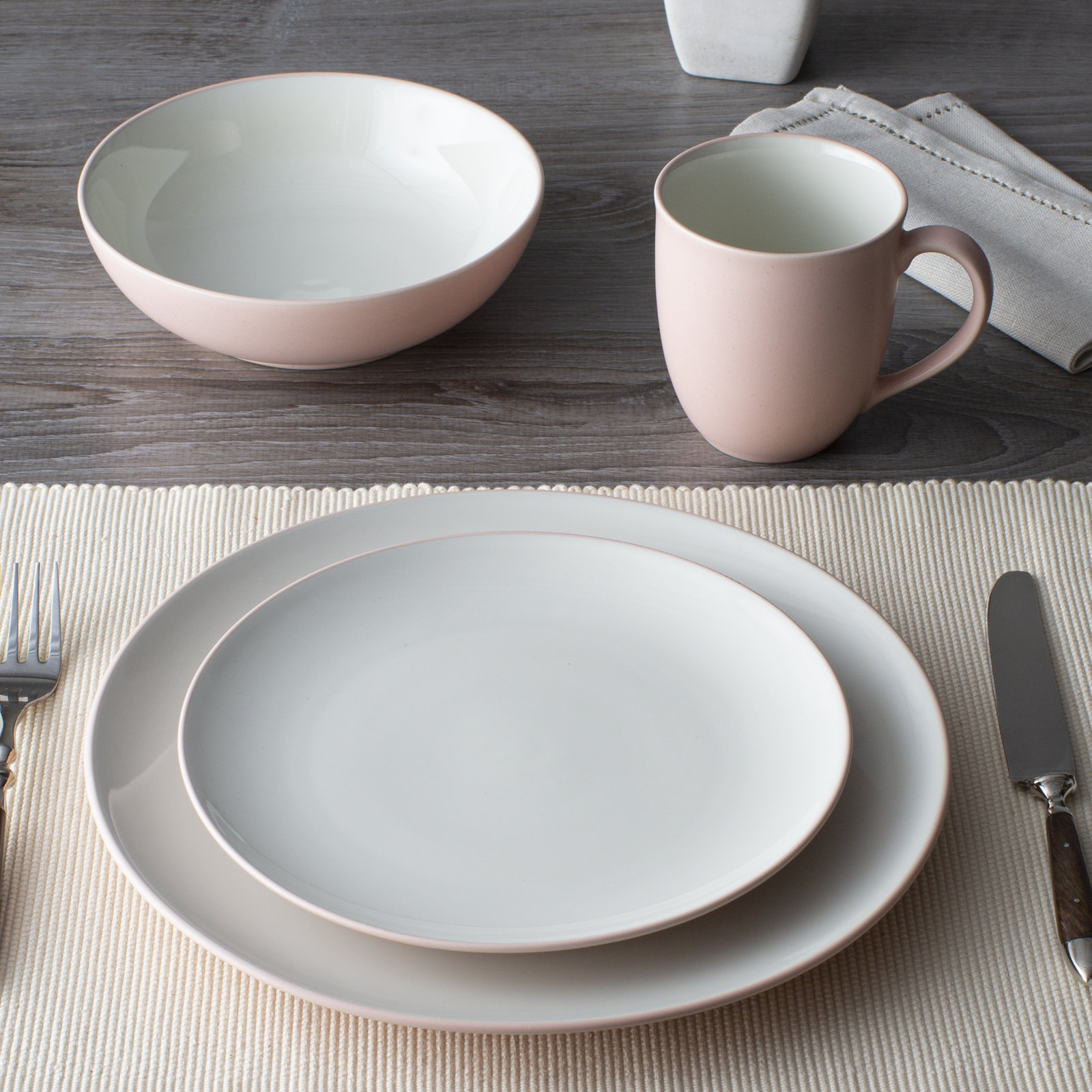 Noritake Colorwave Coupe Dinner Plates, 10-1/2", Pink