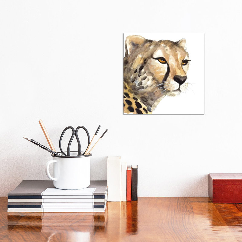 Cheetah Portrait by Lanie Loreth - Wrapped Canvas Painting, 30.48 cm H x 30.48 cm W