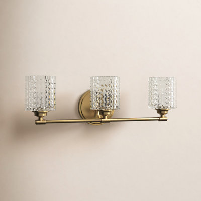 Adley 3 Light Frosted Dimmable Vanity Light
