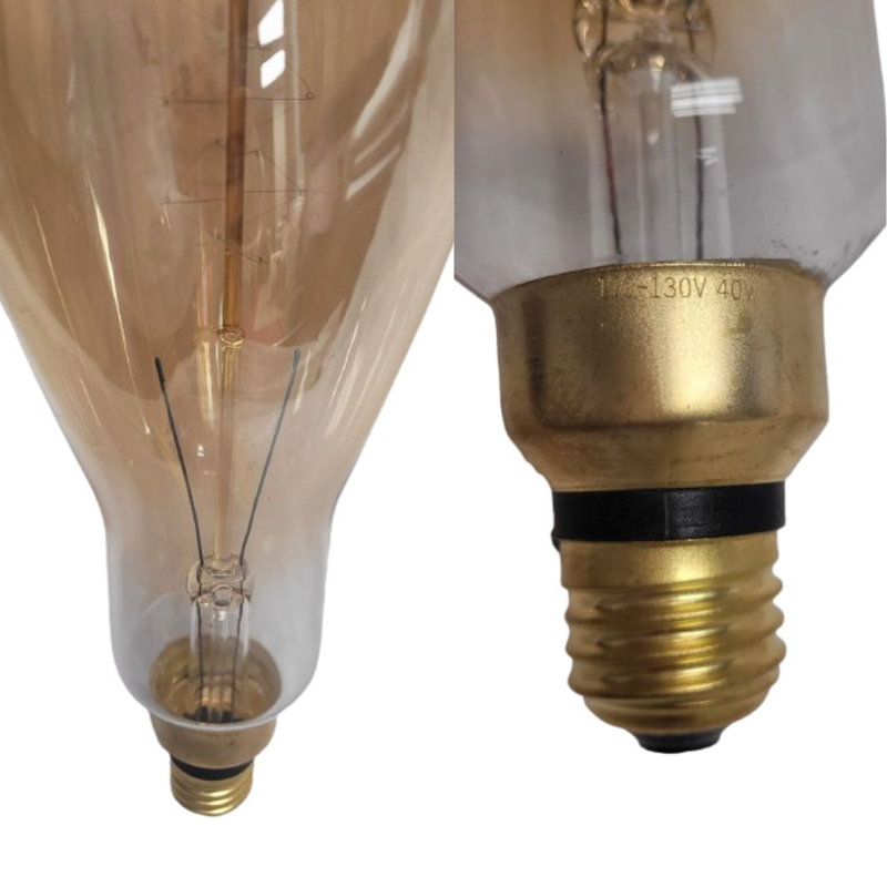 Oversized Amber Edison Filament Bulb