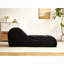 Pour la détente dans le salon intérieur, ce fauteuil à billes ergonomique simple en polyuréthane tonique noir