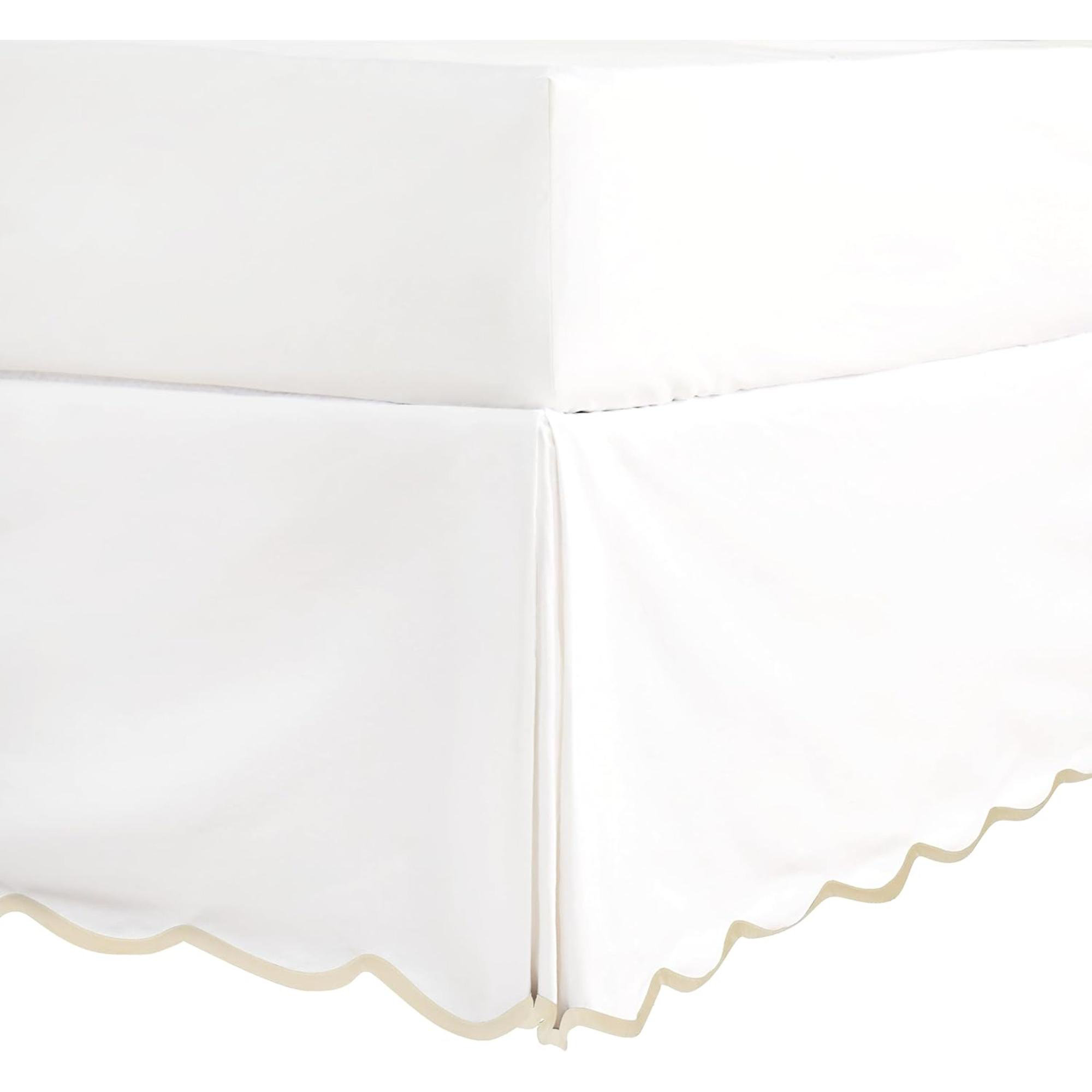 Soft White Tailored Bed Skirt- Queen main image 0