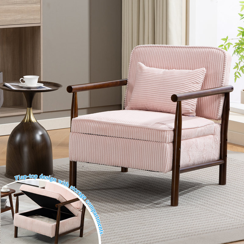 Small-sized Storage Sofa, Single Seat, Multifunctional, Creamy Style, Fabric, Internet Celebrity Design, Storage Sofa Bed.
