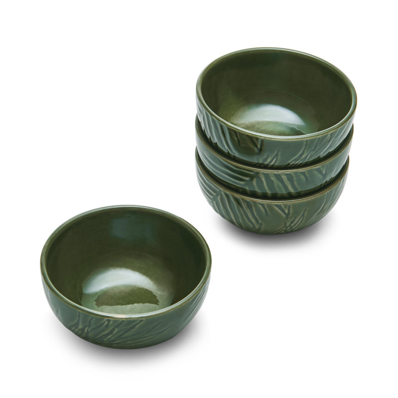 Mikasa Jardin Stoneware Dip Bowls, 10cm, Green