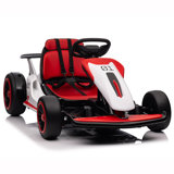 24V 2WD Ride On Race Car for Kids,  Drift Kart Car W/ 10Ah Large Battery for Ages 6+
