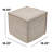 Hampton Square Pouf Ottoman - Safari Tan-1781876274