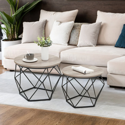 Keema Frame 2 Piece Bunching Coffee Table Sets