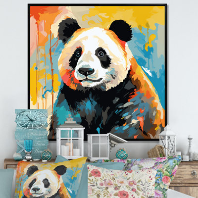 Pop Art Coloful Panda II - Panda Animal Wall Art
