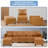 Sofa with Double OttomanAir Leather