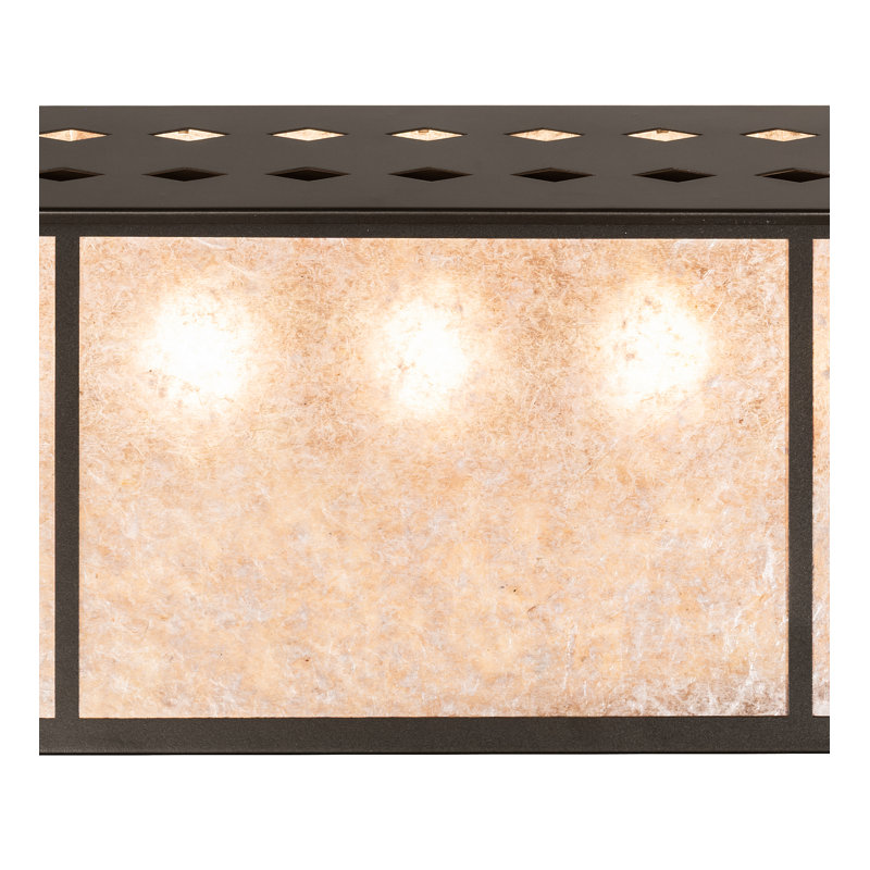 60" Long Tri-Panel Oblong Pendant