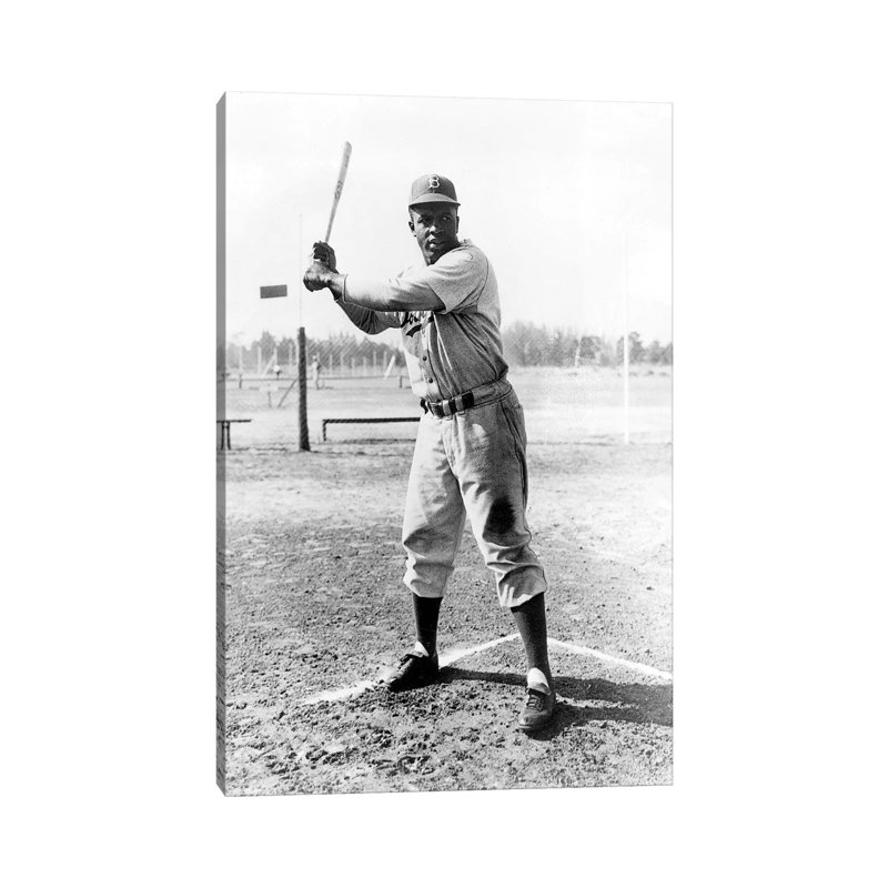 Jackie Robinson (1919-1972) - Wrapped Canvas Print, 66.04 cm H x 45.72 cm W x 3.175 cm D