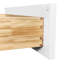 Armoire blanche en bois avec 2 portes silencieuses, tablette réglable pour le garage, la cuisine, le salon, la fonction murale (rangement multifonctionnel solide de 27 po x 34,5