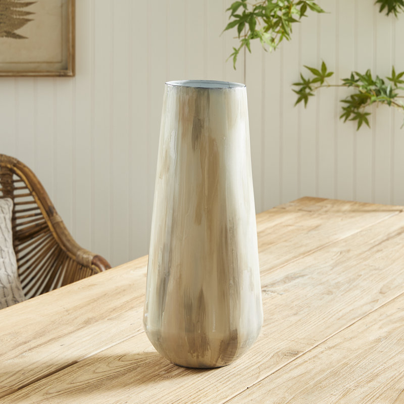 Almeta Metal Table Vase, 18" H x 8" W x 8" D