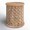 Table de bout cylindrique en bois massif Eakin