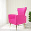 Fauteuil à oreilles en velours de 27 po de largeur Milana-280561612