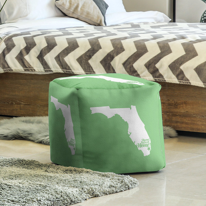 Repose-pieds à cubes de the home miami, Vert