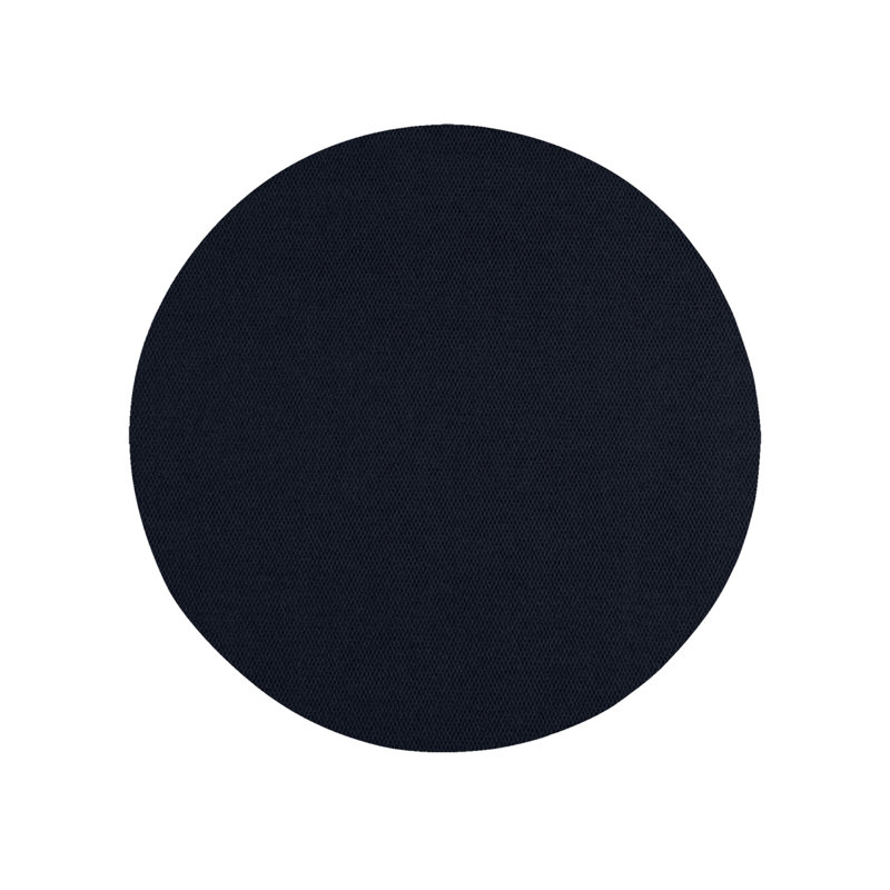 Tapis intérieur / extérieur bleu tissé à la machine Gatian, Rond 8 pi