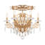 Filigrae 6 Light 23in x 18.5in Semi-Flush Mount in Antique Silver with Clear Heritage Handcut Crystals-433099625