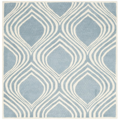 Deedie Hand Tufted Wool Geometric Rug