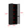 78.7'' H x 31.5'' W 5-Layer Bookcase With Glass Doors And LED Lights