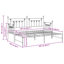 Daybed Frame With Trundle, Steel-812466701-812466702