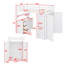 Lit mezzanine avec tiroirs, bureau et garde-robe-904161107