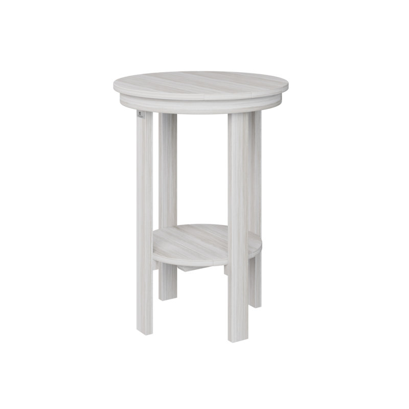 Outdoor Round End Counter Table, Seashell