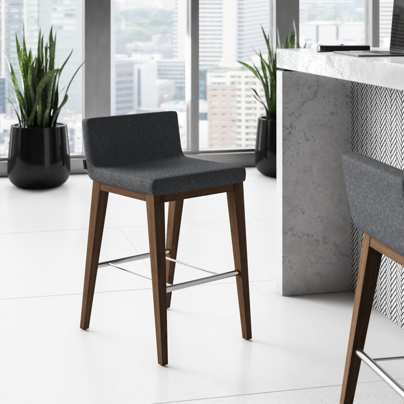 Tabouret de comptoir et de bar Gladwell, Marron foncé, Barre