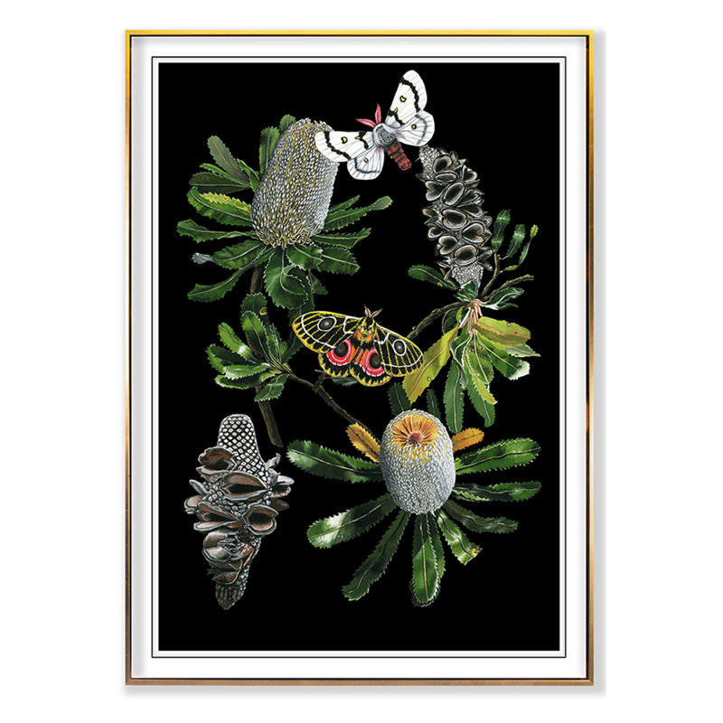 Botany Banksia Chart Print by Thicket Design, 24" H x 18" W