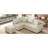 82.6" L-Shaped With Pull Out Bed And Movable , & Power, Beige Sectional Function, Nuance-1168543952
