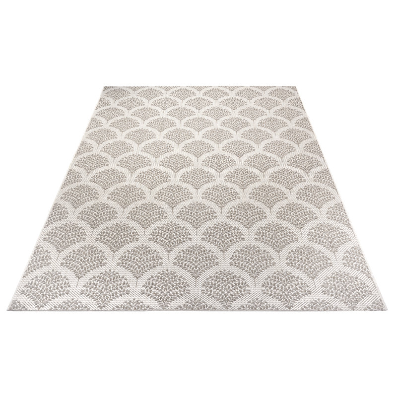 Priscilla Flatweave Cream/Brown Rug, Rectangle 160 x 230cm