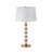 Shareda Alabaster Dani Metal Table Lamp