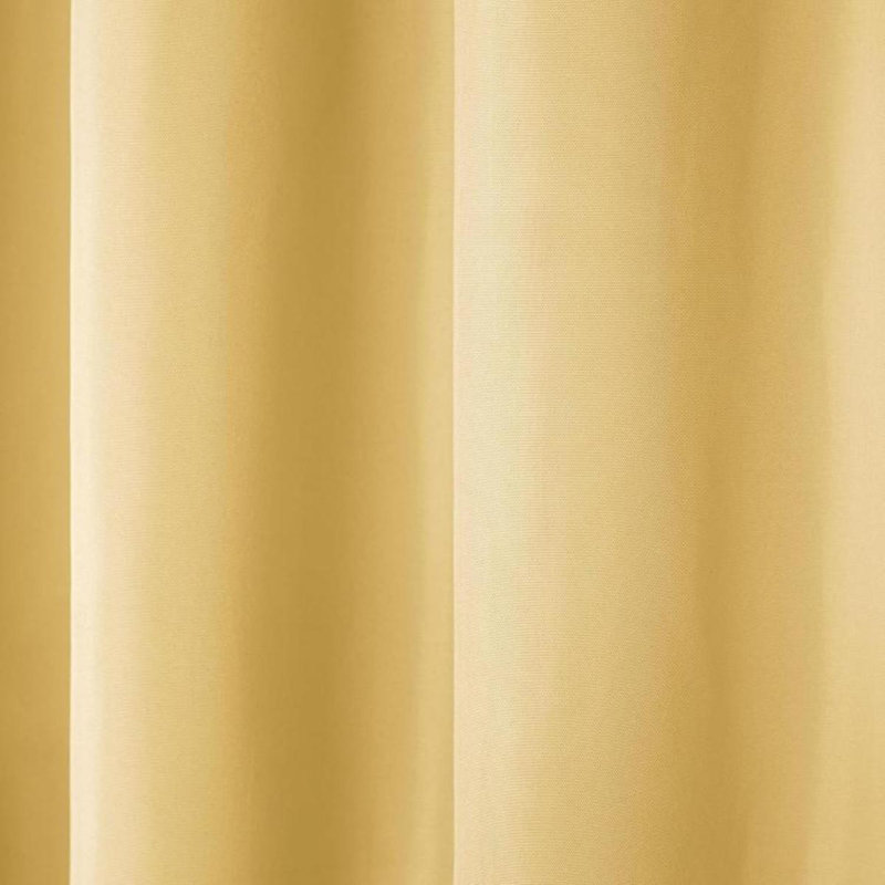 Les rideaux d'intérieur et d'extérieur Cabana, Jaune, L 54 po x L 84 po