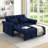 Loveseats Sofa Bed With Pull-Out Bed,Adjsutable Back-1064009329