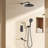 Luxury 3-Function Shower System With 10" Rain Shower, Handheld Sprayer & Tub Spout, Solid Brass Valve, 2.5 GPM-123766438