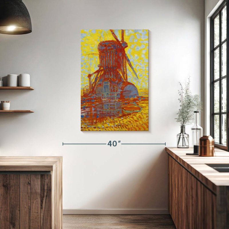 Mill In Sunlight, 39" H x 26" W