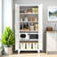 Armoire en acier, portes, étagères réglables, rangement pour documents de bureau de 70,24 po de hauteur, 2 tablettes blanches de couleur rouille