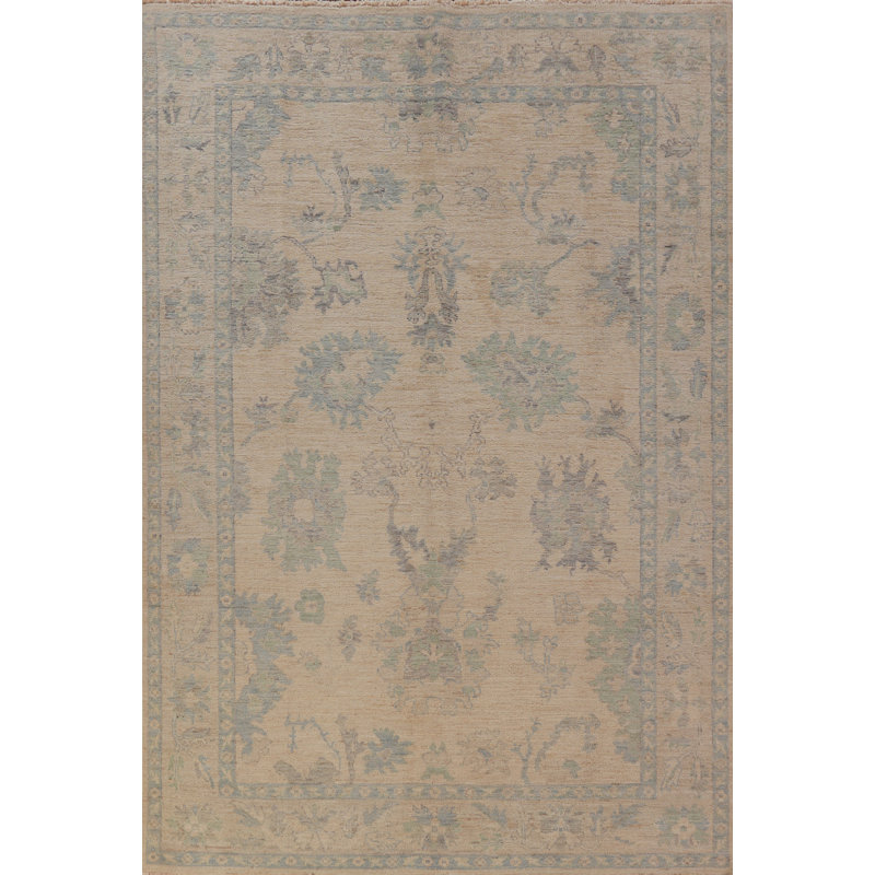 Vegetable Dye Oushak Oriental Area Rug 6x9