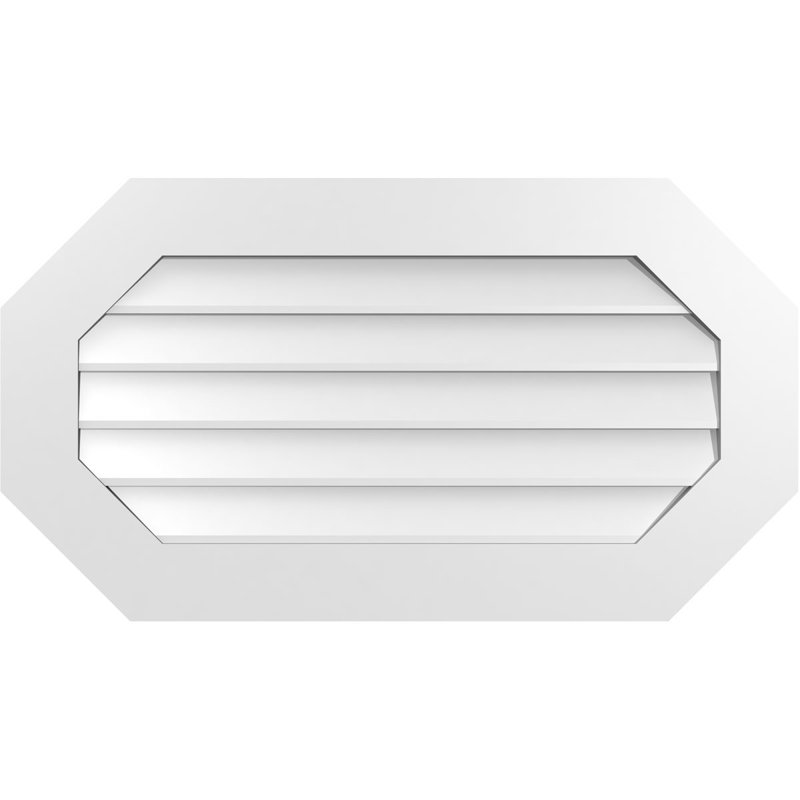 Évent horizontal gondole allongé en surface octogonal Signature, H 20 po x l 36 po x P 1 po