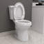 21" Tall Toilet, Extra Tall Powerful Flush Toilets with Soft Closing Seat, Ideal for Seniors & Tall Users