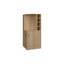 Bar de coin Toyei avec porte-bouteilles, tablettes ouvertes et rangement caché-381484189