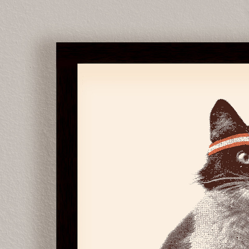 Chat Tennis Print by Florent Bodart, 20" H x 16" W