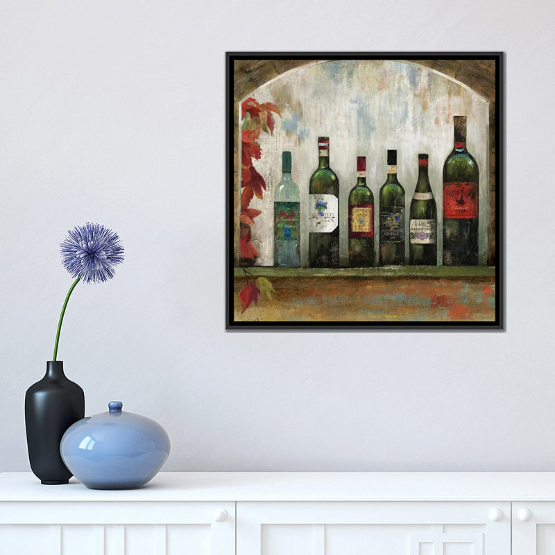 «In A Row II», impression sur toile, H 37 po x l 37 po x P 1,5 po, Toile avec cadre noir, Pas de tapis