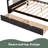 Full Size Daybed Wood Bed With Two Drawers-37245533