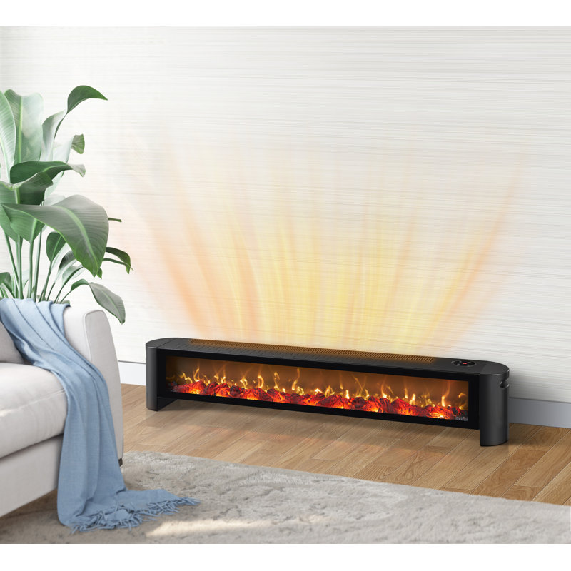 Plinthe chauffante duraflame®, noir