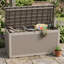 Boîte de rangement verrouillable en résine 120 gallons-129232138