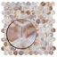 Conchella 11-1/2" x 11-5/8" Natural Shell Mosaic Wall Tile