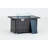 44" Gas Propane Fire Pit Table Rectangle 50