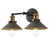 Rustic Dark Gray/Brass Gold