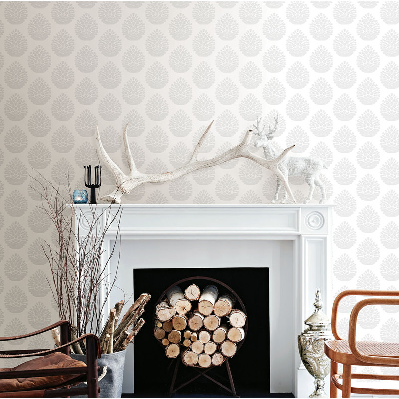 Totem Floral Roll, Light Gray